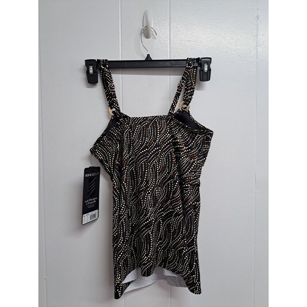 Miraclesuit Womens Bronze Age Plunge Underwire Tankini Top Sz 34D - Picture 4 of 12